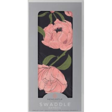 Newcastle Classics Peonies Swaddle Bamboo