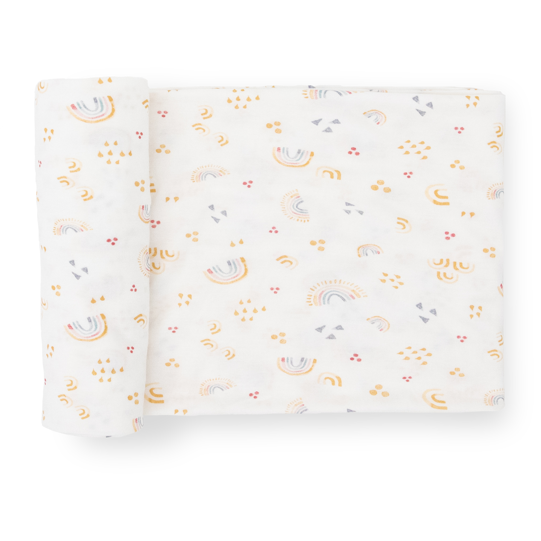 Little Unicorn Stretch Knit Swaddle Blanket | Rainbows