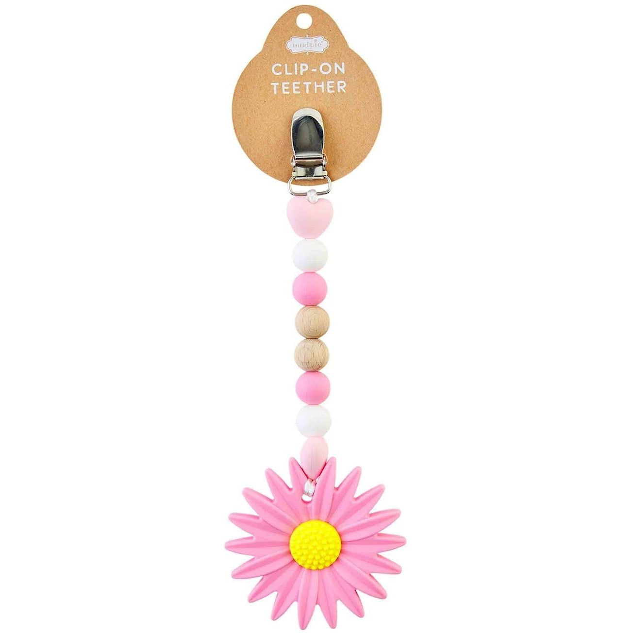 Mud Pie Daisy Clip-On Teether
