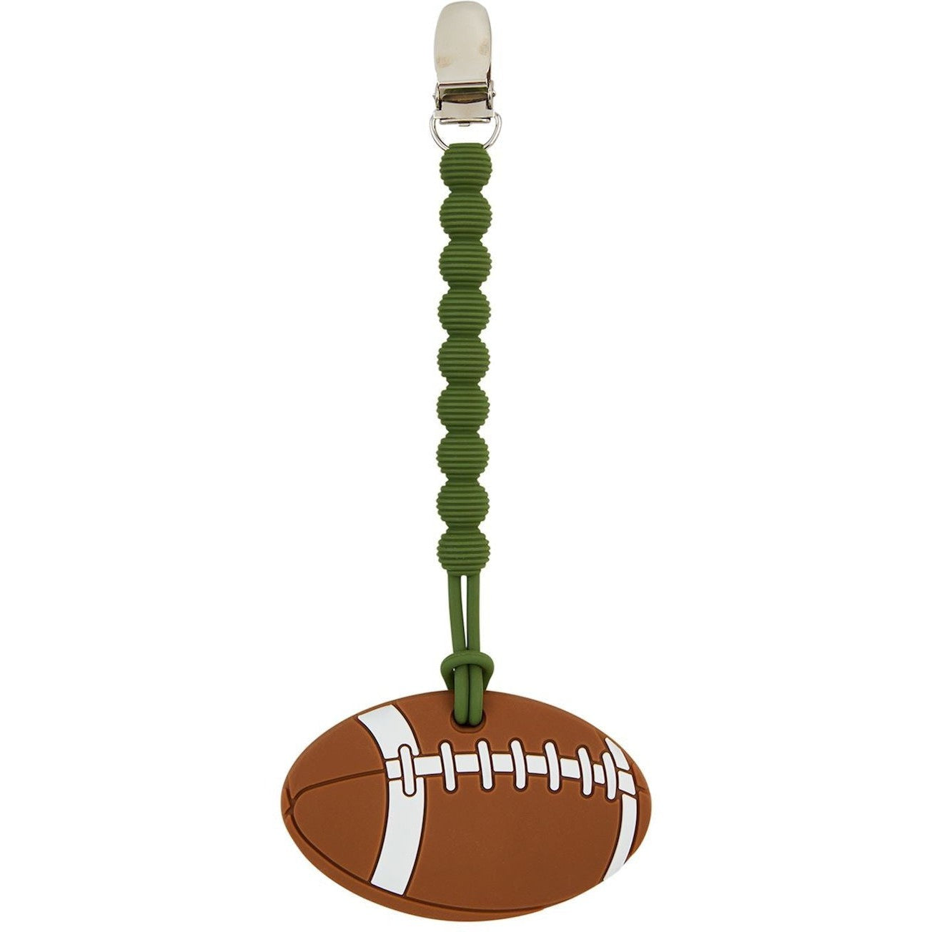 Mud Pie Football Clip-On Teether