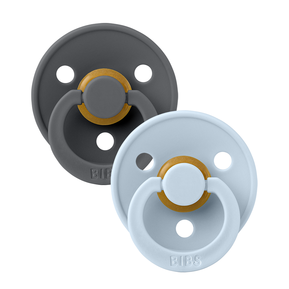 BIBS Color 2 PACK | Iron/Baby Blue