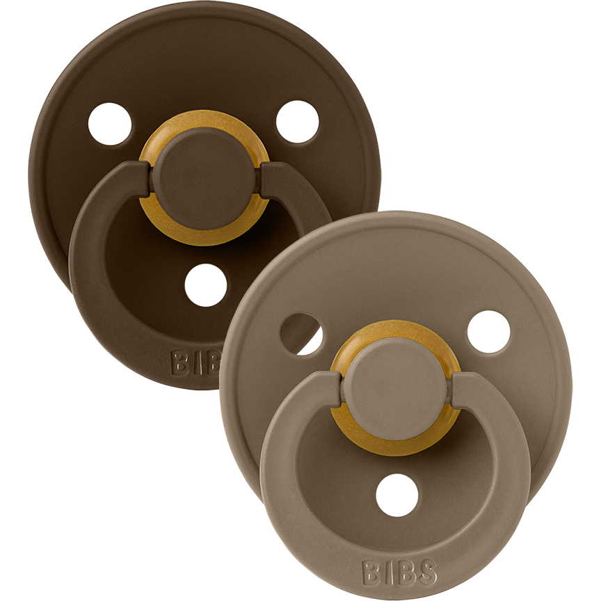 BIBS Color 2-Pack | Mocha/Dark Oak