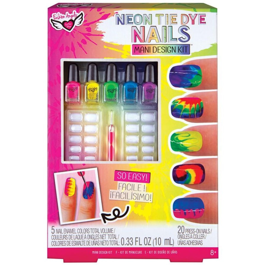 Fashion Angels Neon Tie Dye Nails Design Kit