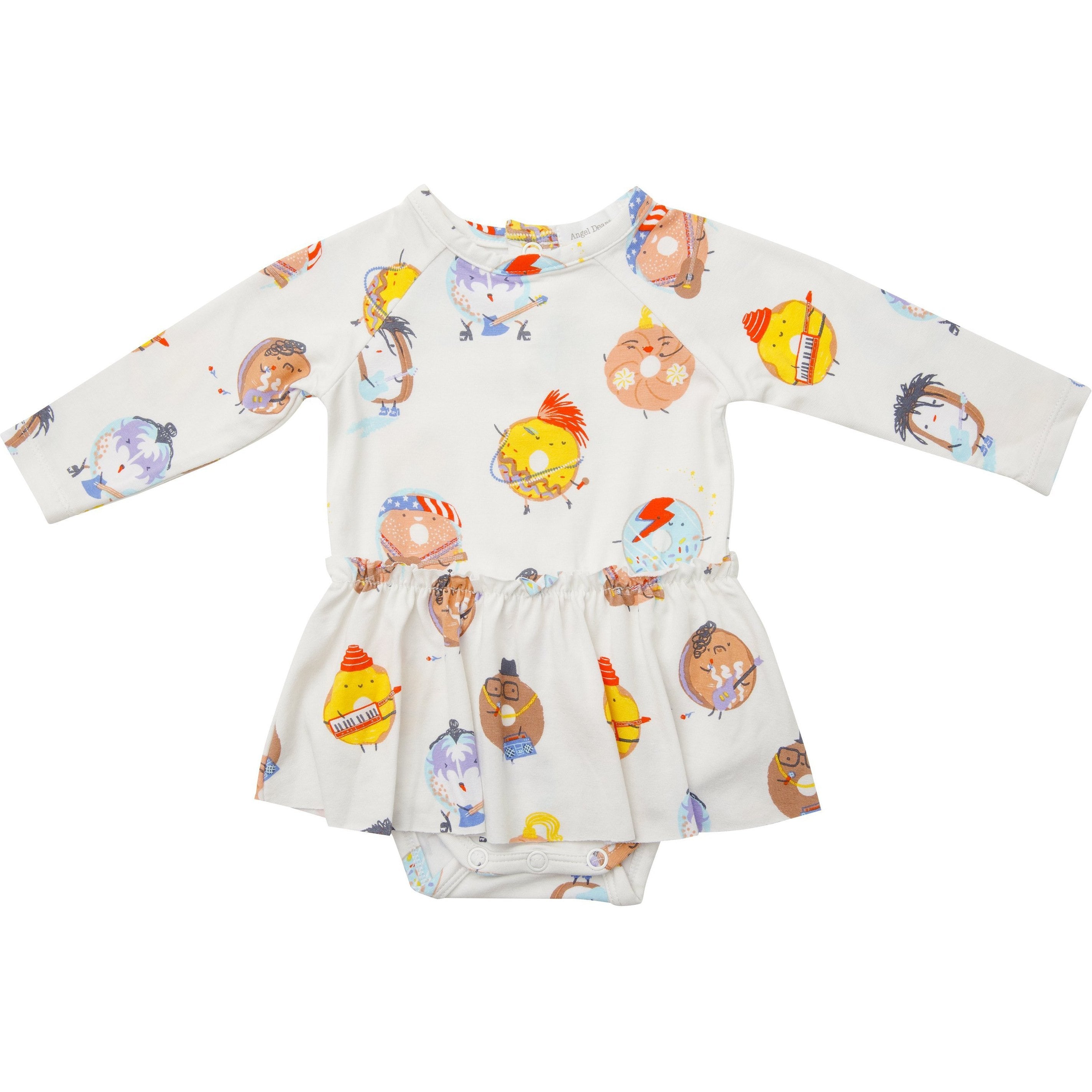 Angel Dear 80's Donuts Skirted Bodysuit