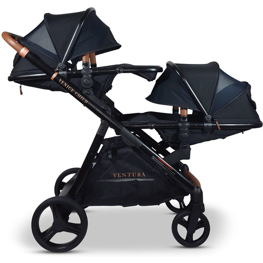 Venice Child Ventura Single to Double Stroller with 2nd Toddler Seat (Package # 3)