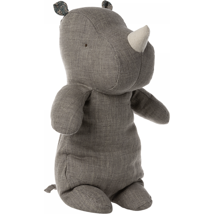 Maileg Safari Friends Medium Rhino, Dark Grey