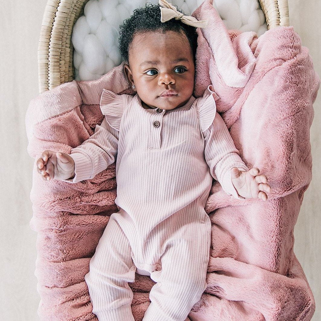 Saranoni Ballet Slipper Lush Receiving Blanket