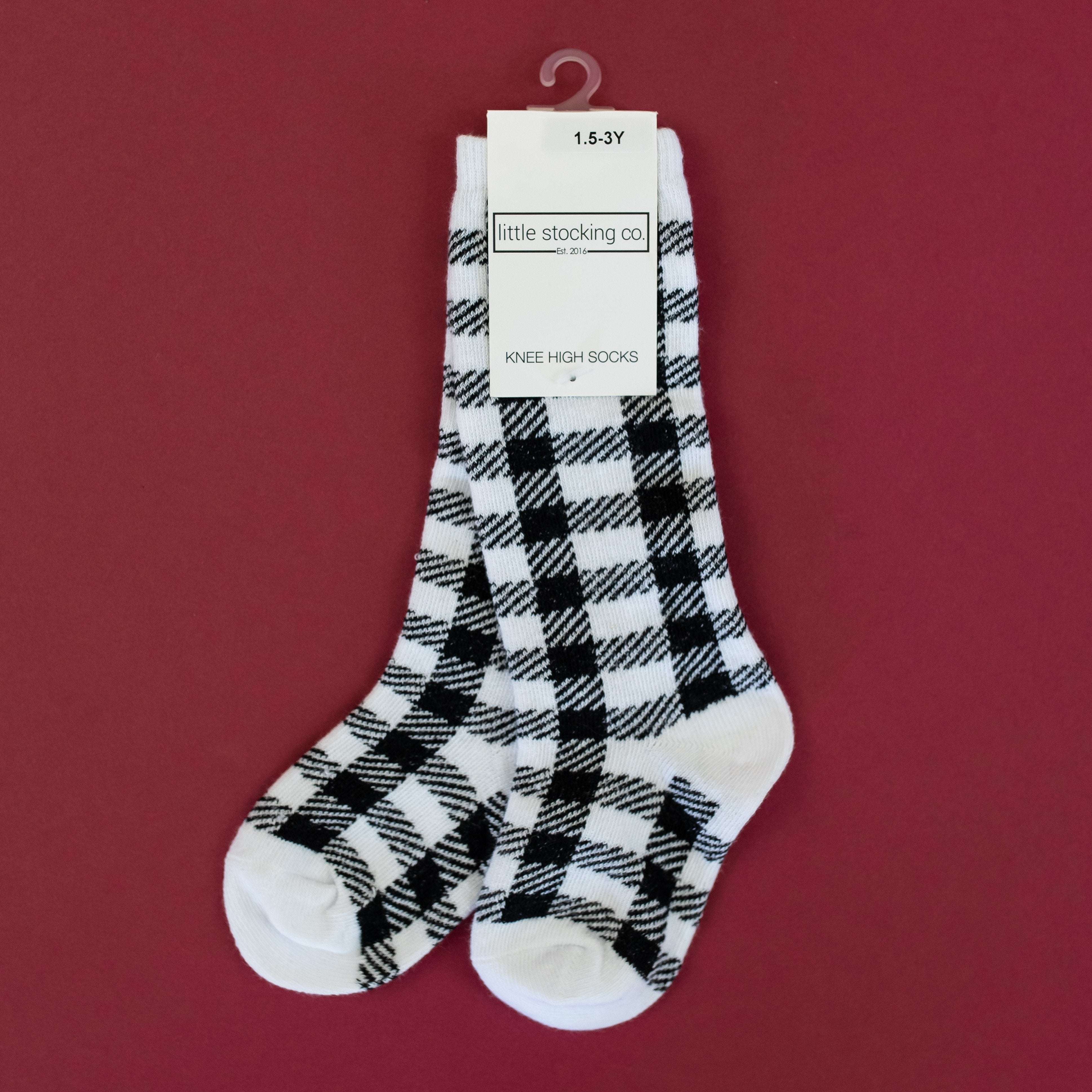 Little Stocking Co. Buffalo Plaid Knee High Socks