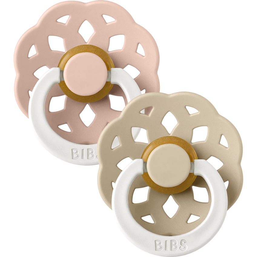 BIBS Boheme GLOW 2-Pack | Blush/Vanilla