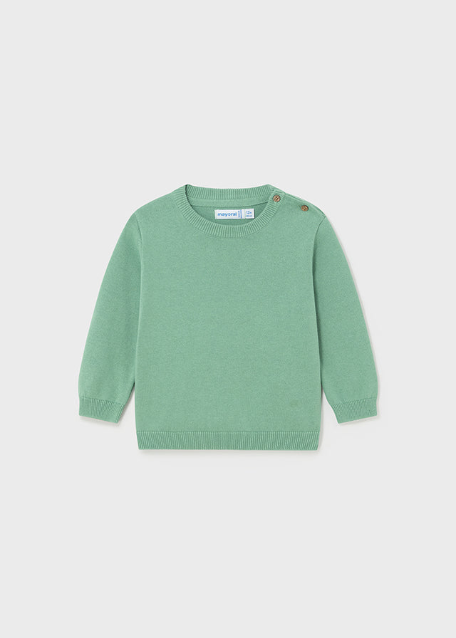 Mayoral Basic Cotton Jumper | Eucalyptus