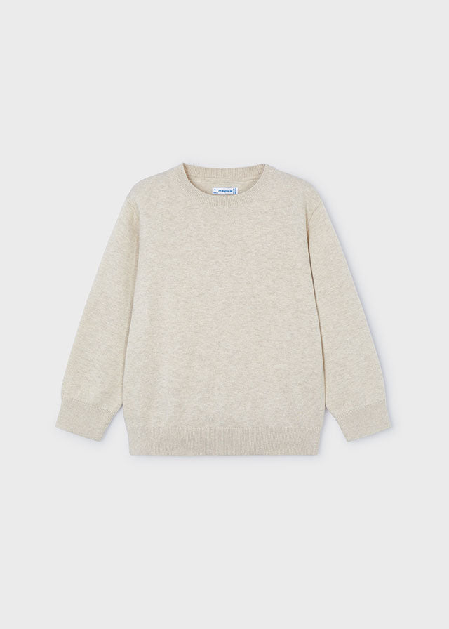 Mayoral Basic Crew Neck Jumper | Raffia