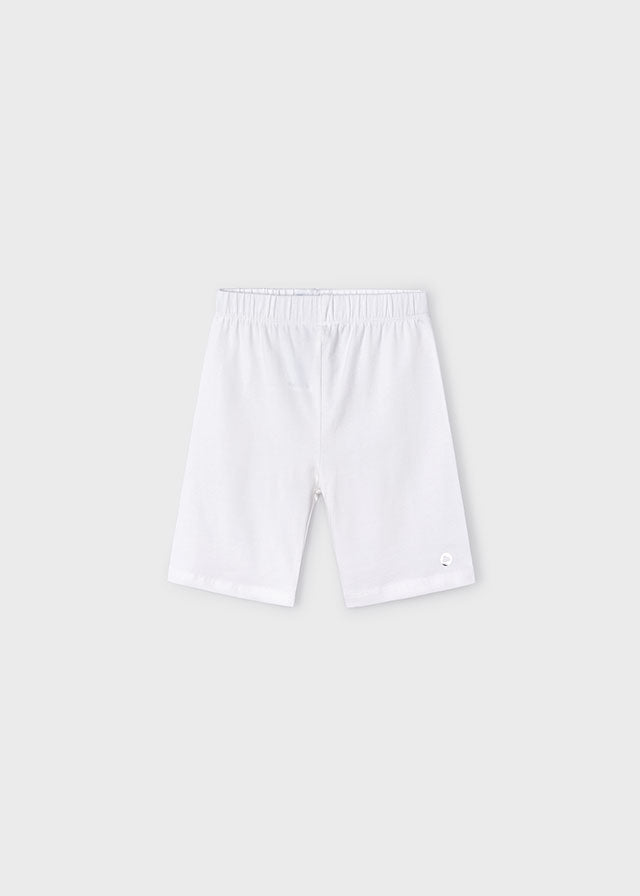 Mayoral Basic Cyclist Pants | White
