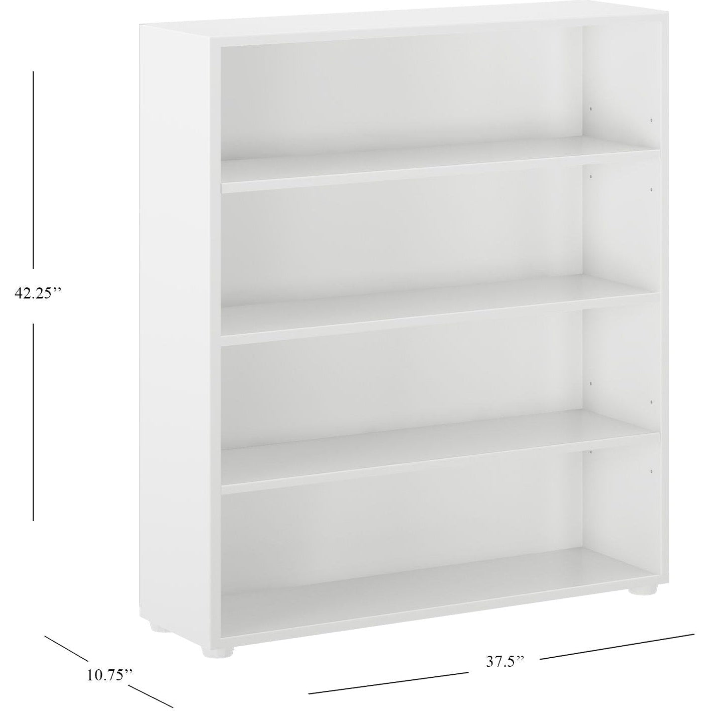 Maxtrix Wide 4 Shelf Bookcase