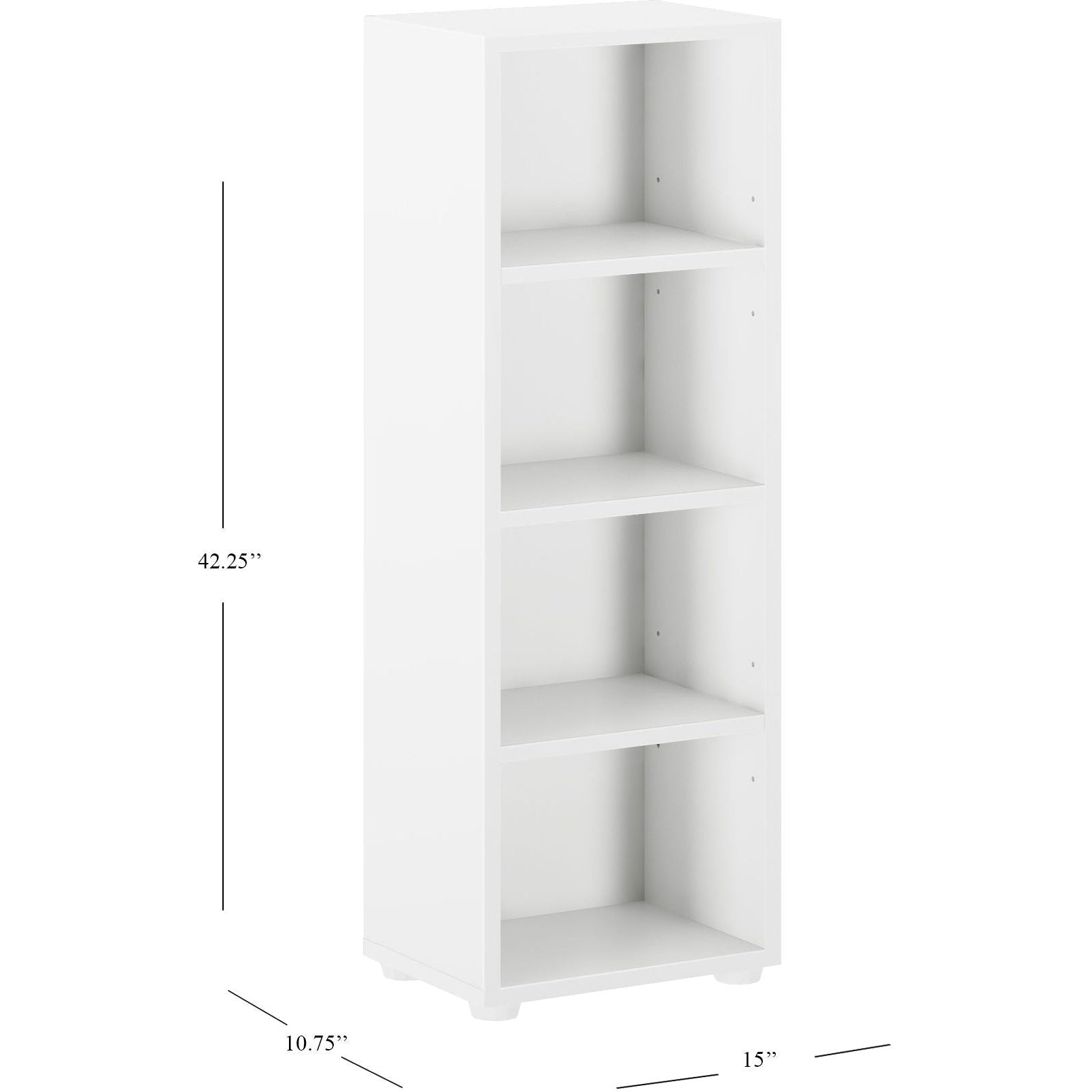 Maxtrix Narrow 4 Shelf Bookcase