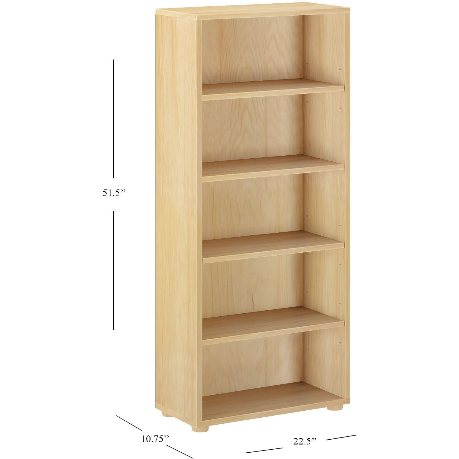Maxtrix High 5 Shelf Bookcase