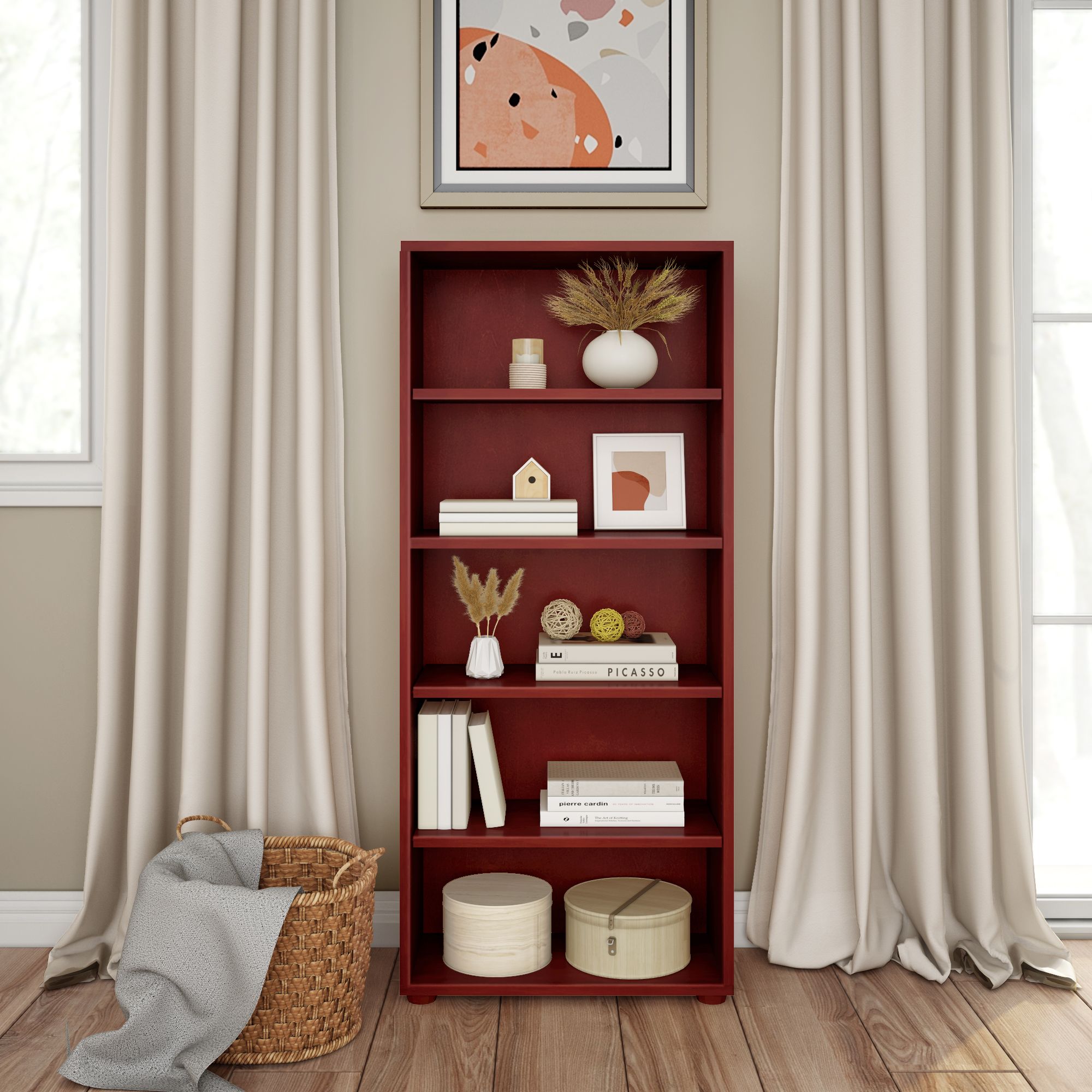 Maxtrix High 5 Shelf Bookcase