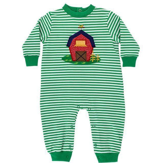 Bailey Boys Barnyard Boys Knit Romper