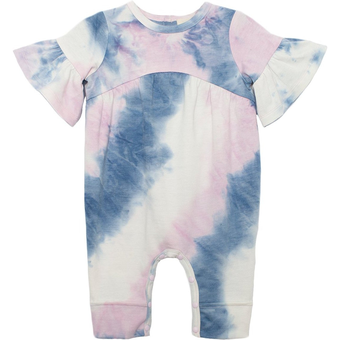 Mabel & Honey Frilly Lady Knit Tie Dye Romper
