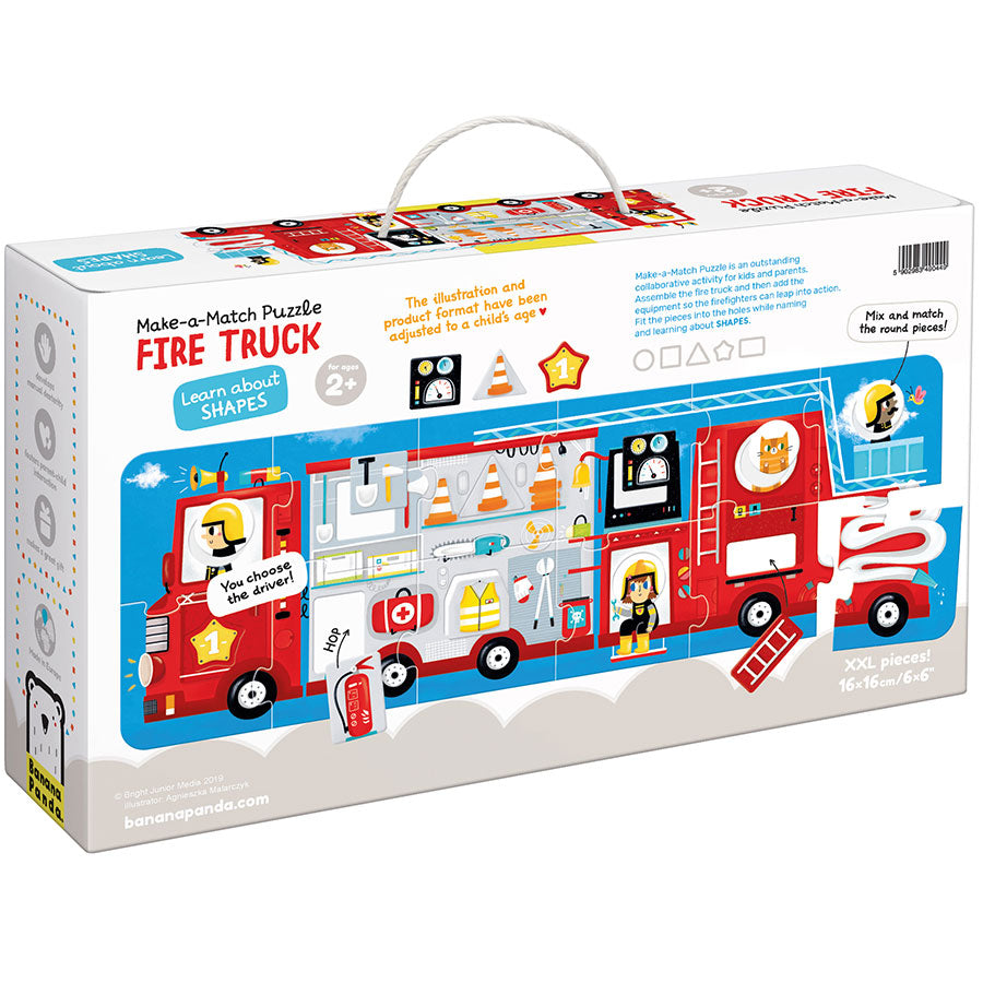 Banana Panda Make a Match Fire Truck Puzzle