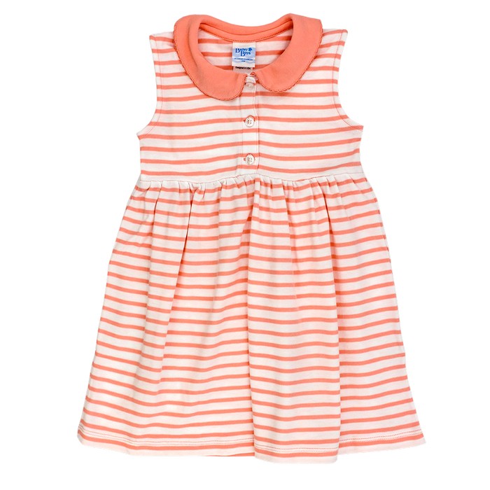 Bailey Boys Coral/White Stripe Sundress