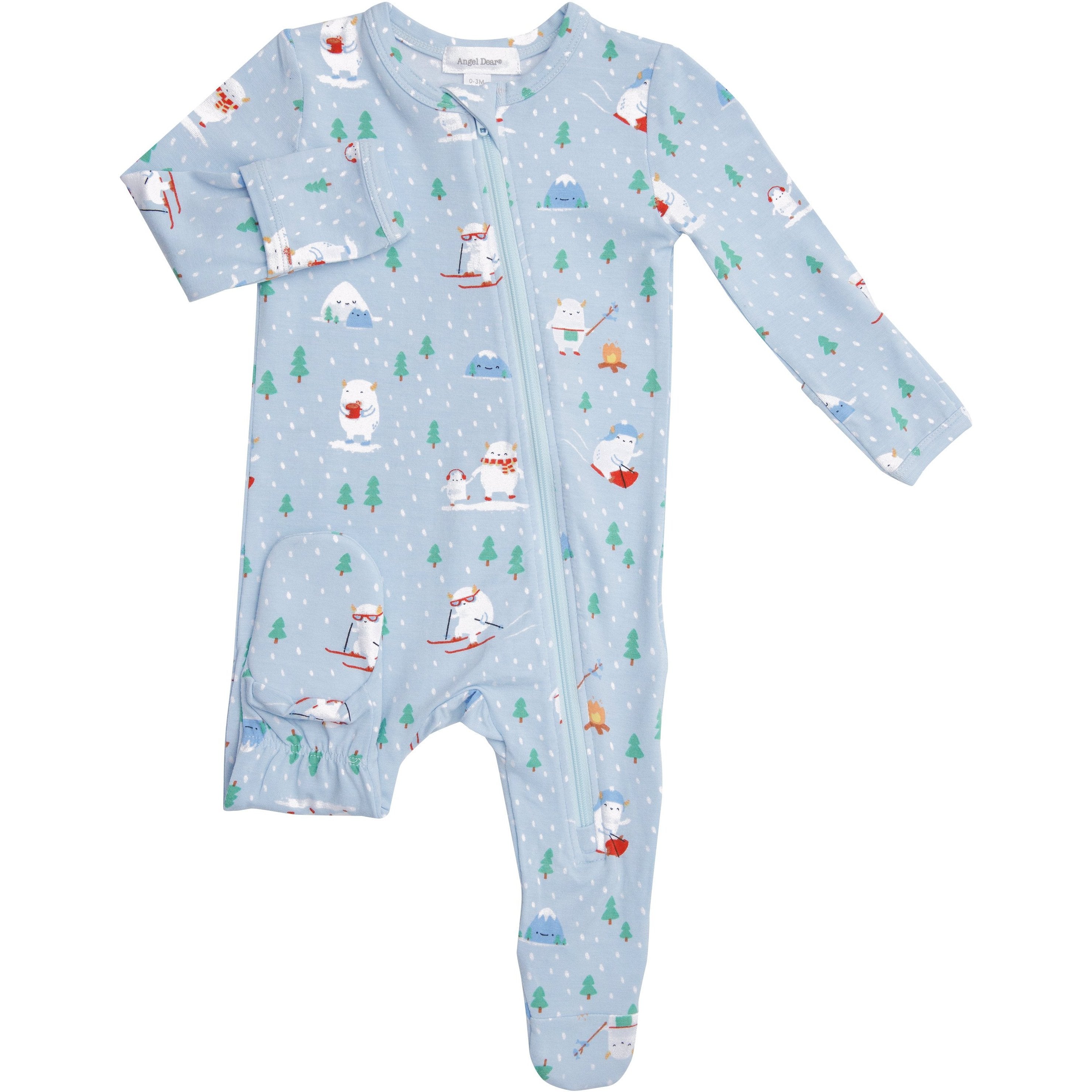 Angel Dear Yeti Zipper Footie