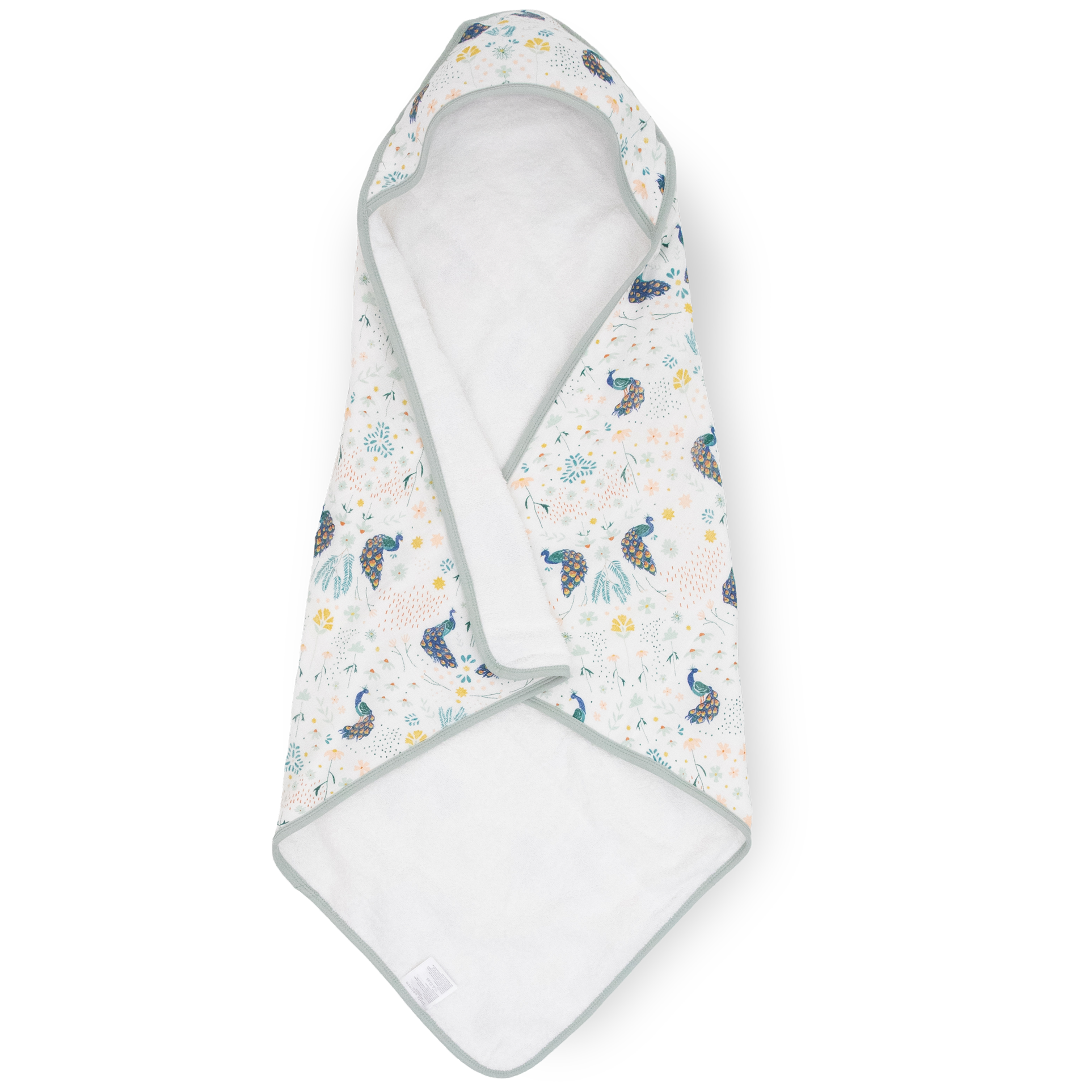 Little Unicorn Infant Hooded Towel | Peacock