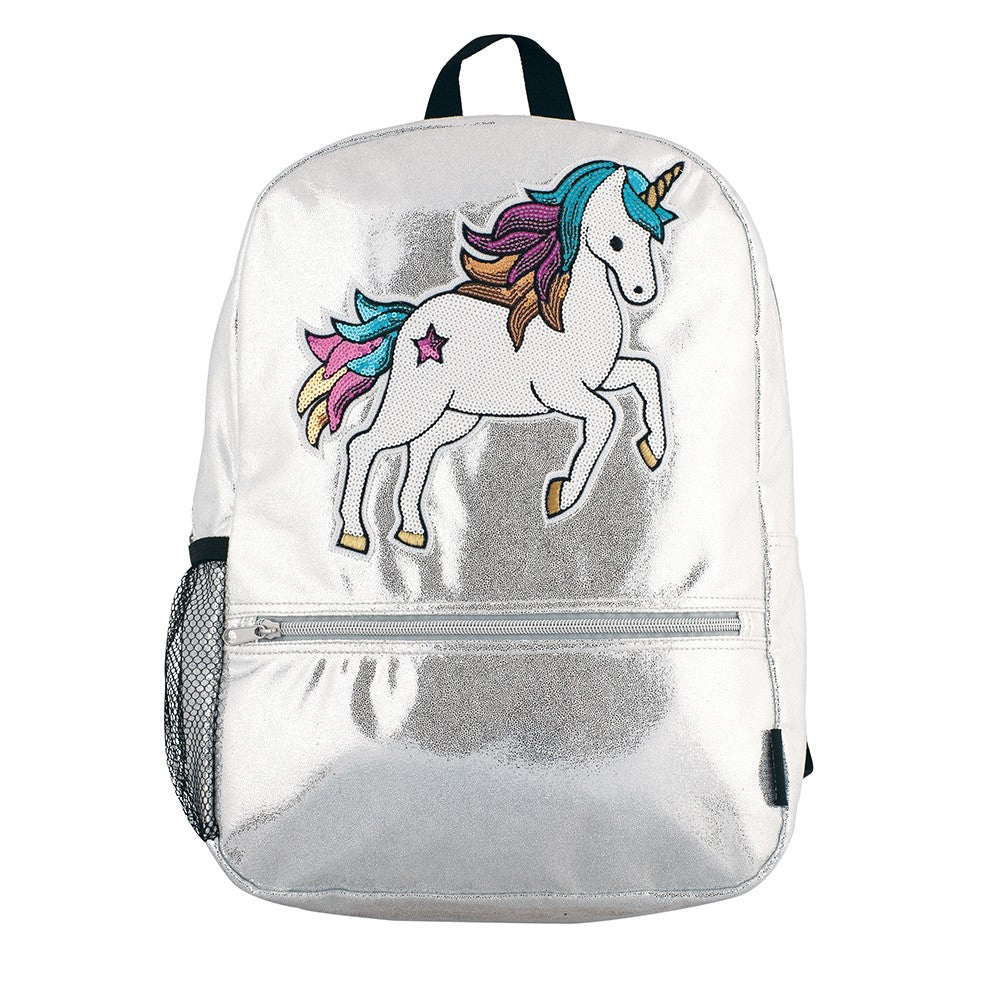 Fashion Angels Silver Shimmer Unicorn Backpac