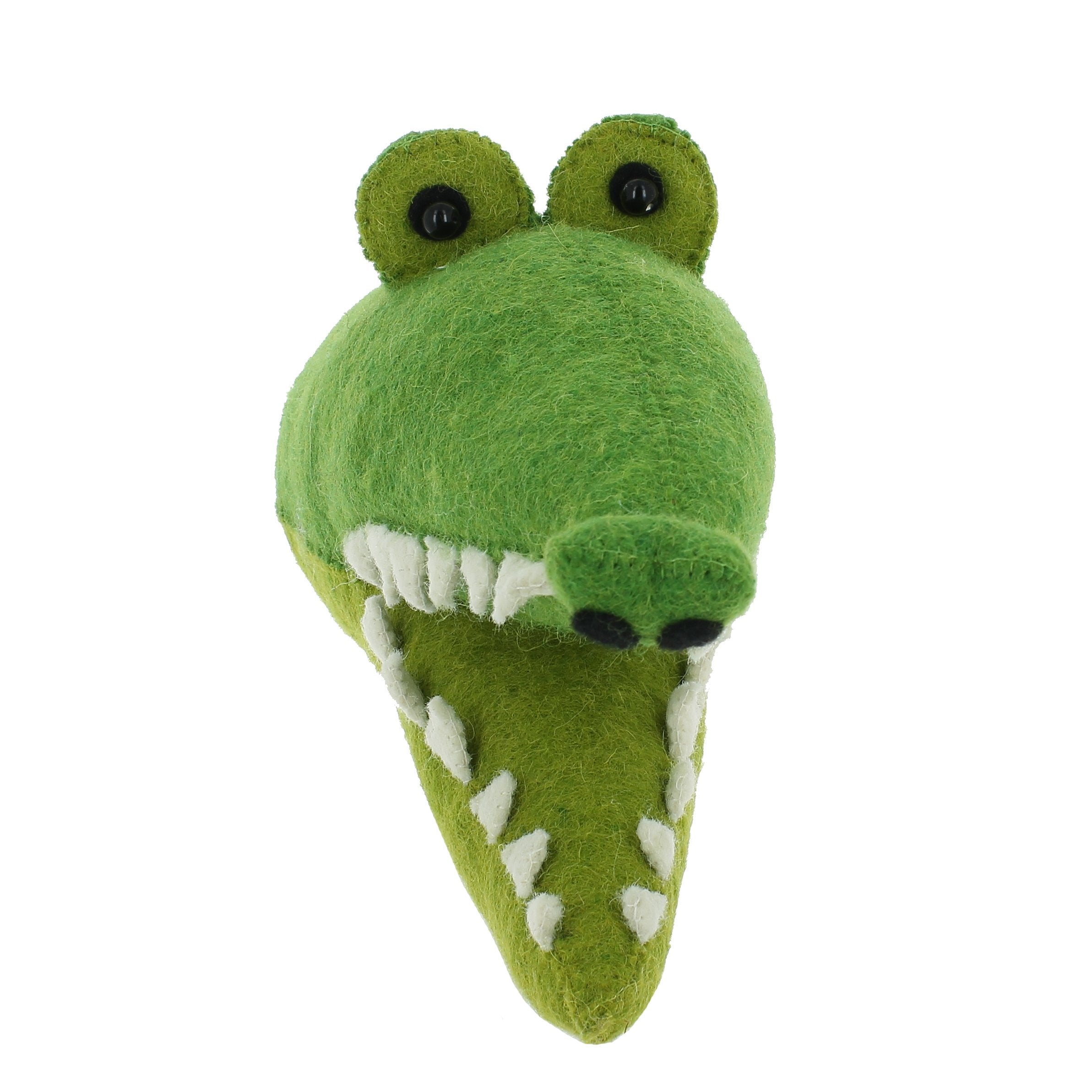 Fiona Walker Mini Felt Animal Head Crocodile
