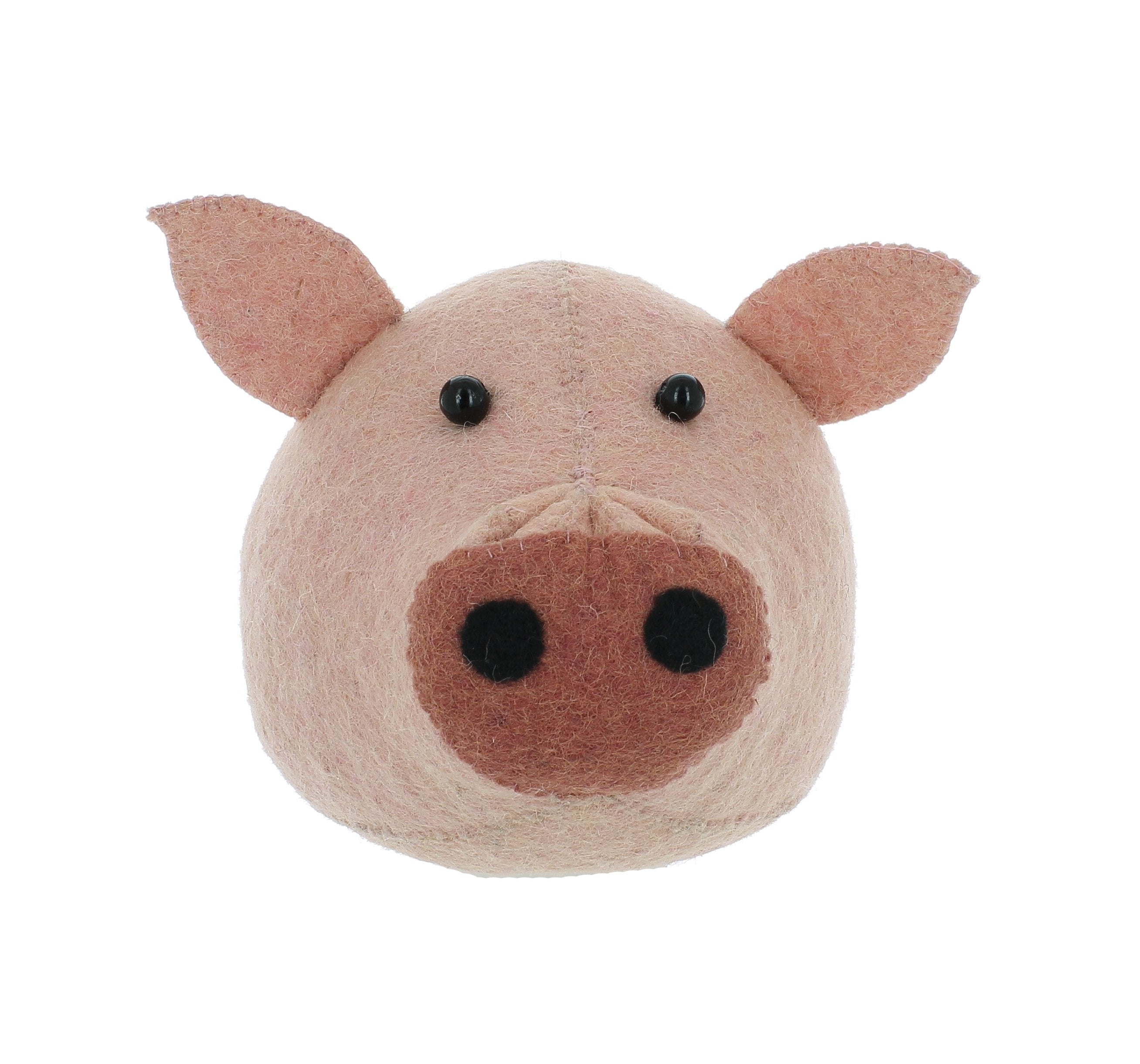 Fiona Walker Mini Felt Animal Head Pig