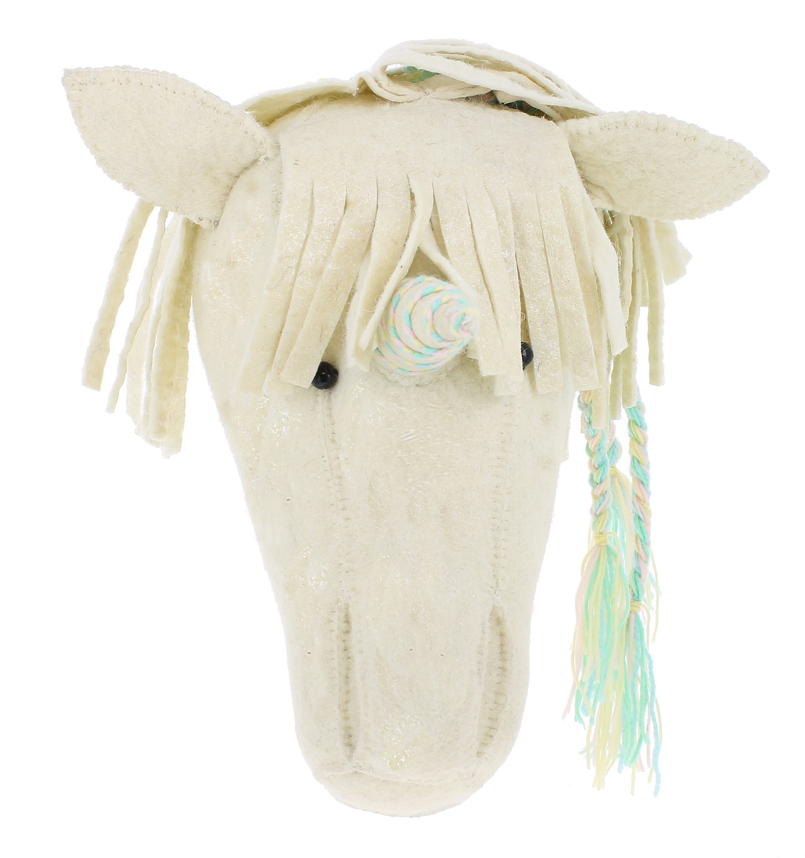 Fiona Walker Semi Felt Animal Head Opal Unicorn