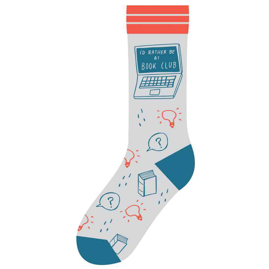 I'd Rather Be at Book Club Socks