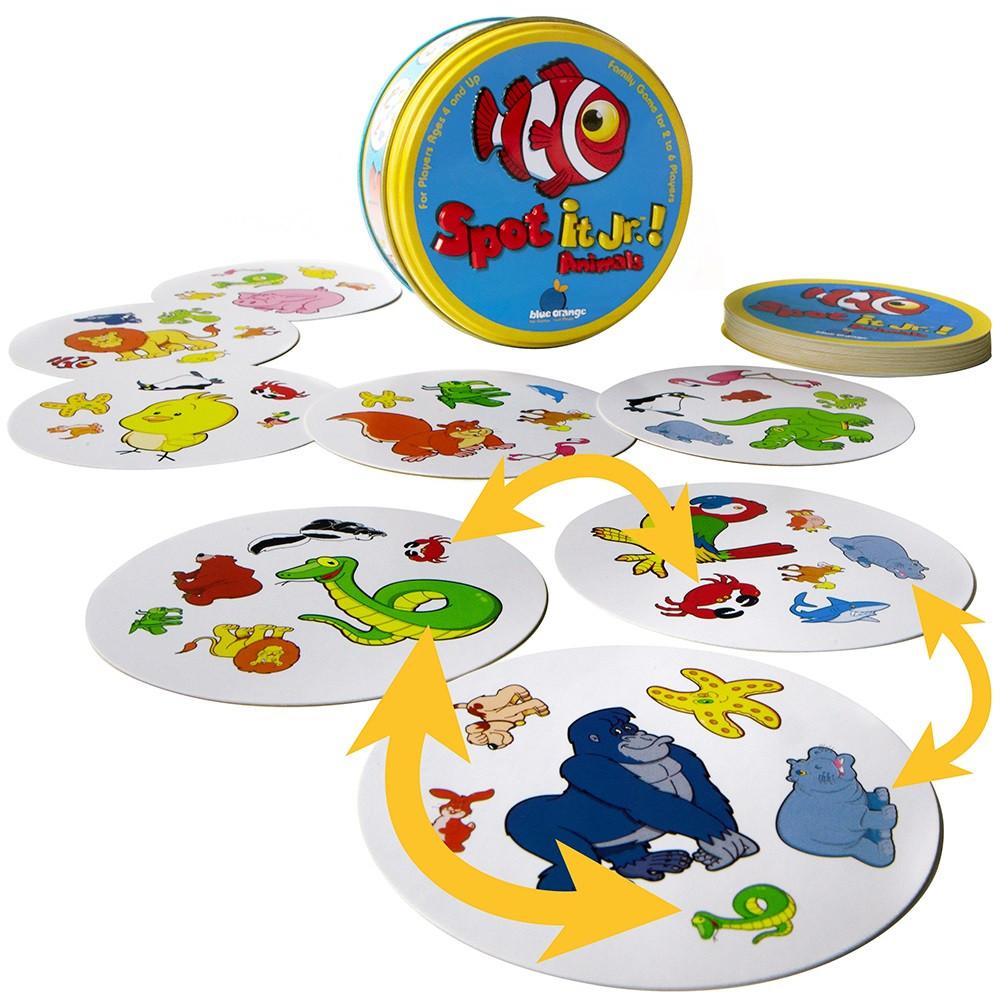 Blue Orange Spot It! Jr. Animals