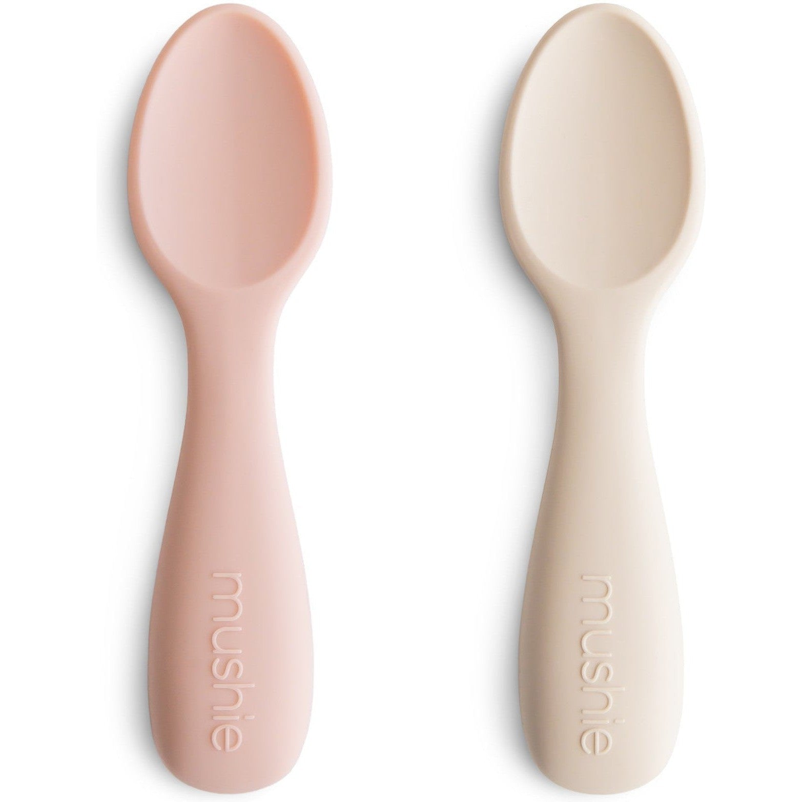 Mushie Silicone Toddler Starter Spoons (2-Pack)