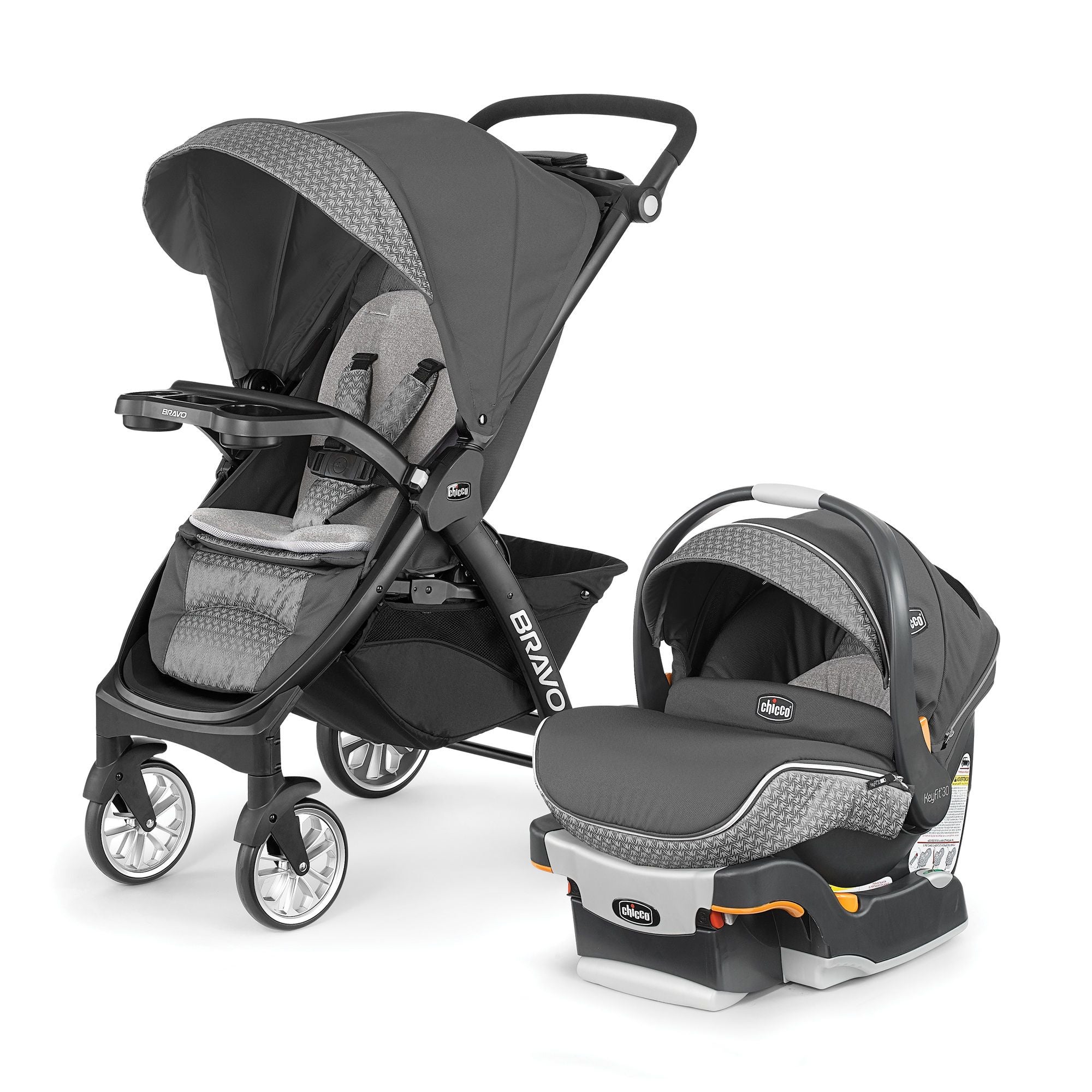 Chicco Bravo LE Trio Travel System - Silhouette