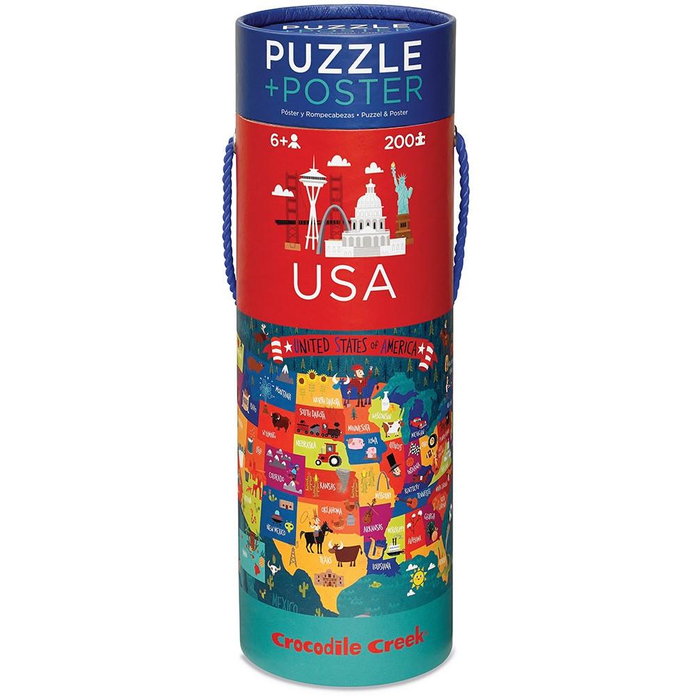 Crocodile Creek Puzzle & Poster USA