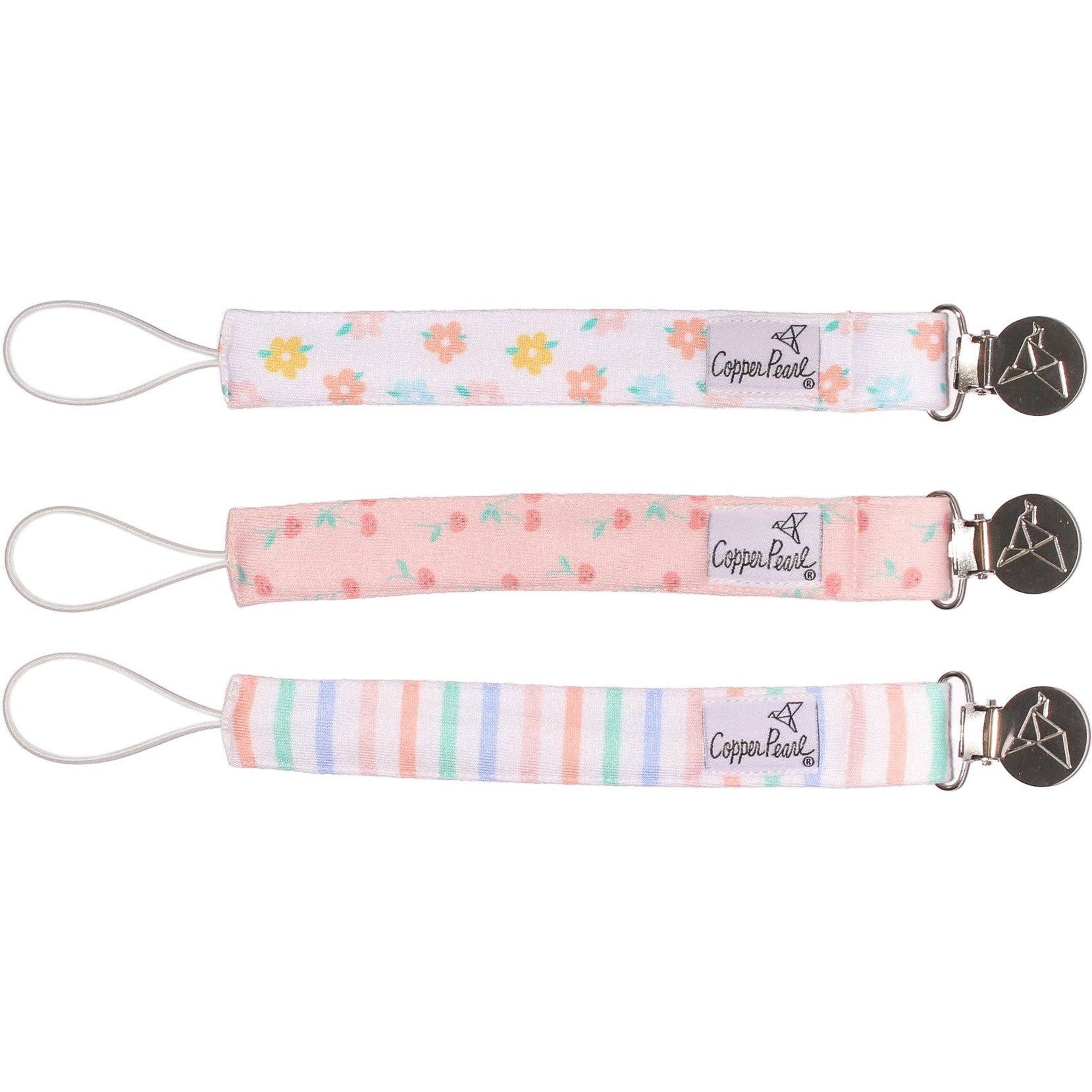 Copper Pearl Binky Clips | Cheery