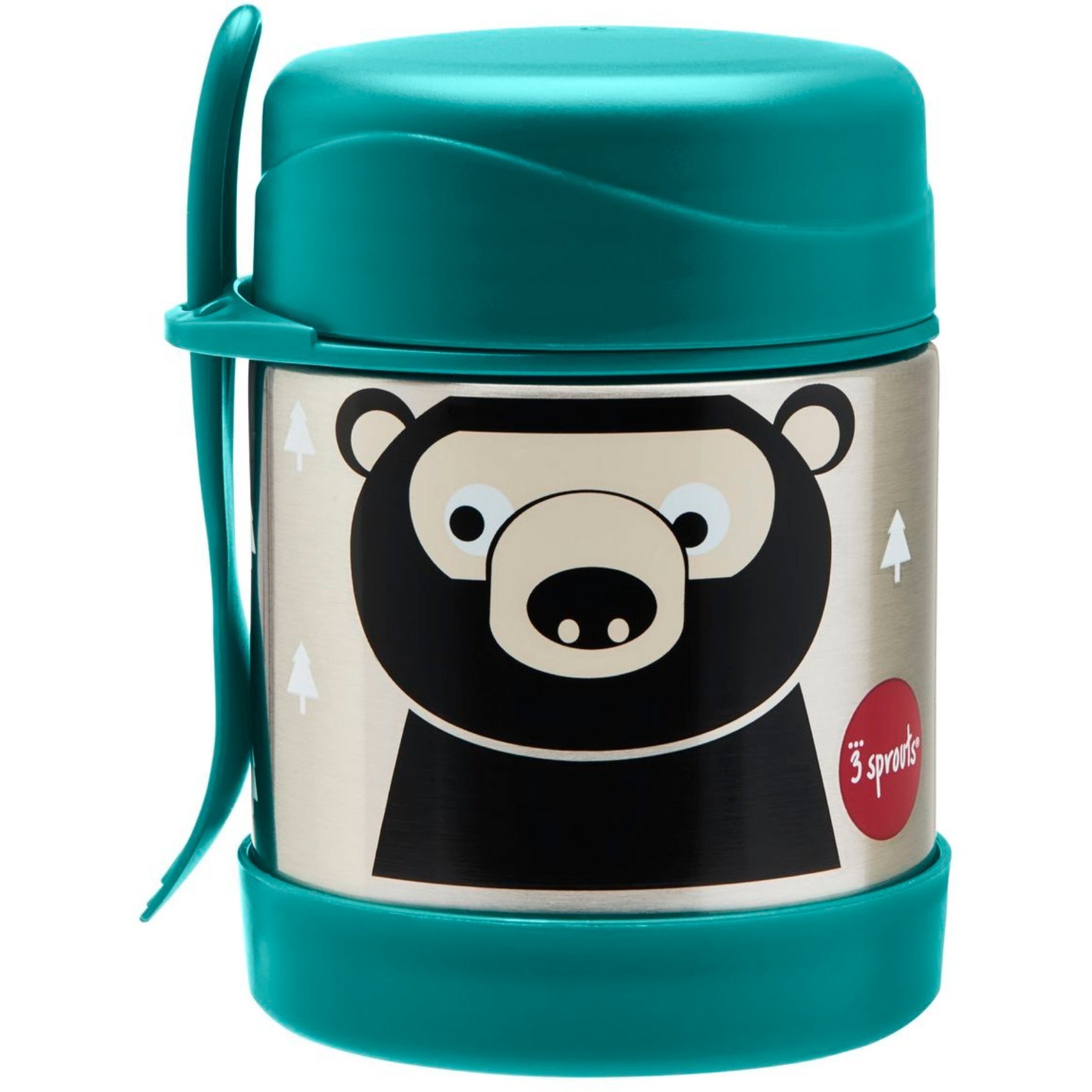 3 Sprouts Bear Stainless Steel Food Jar