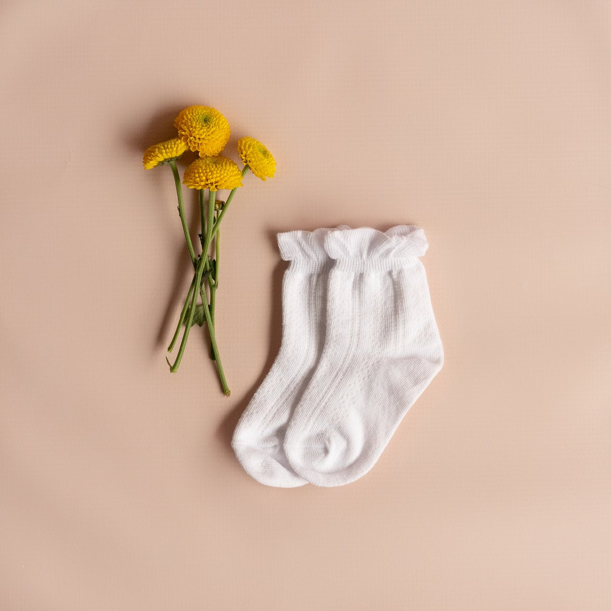 Little Stocking Co. White Anklet Socks