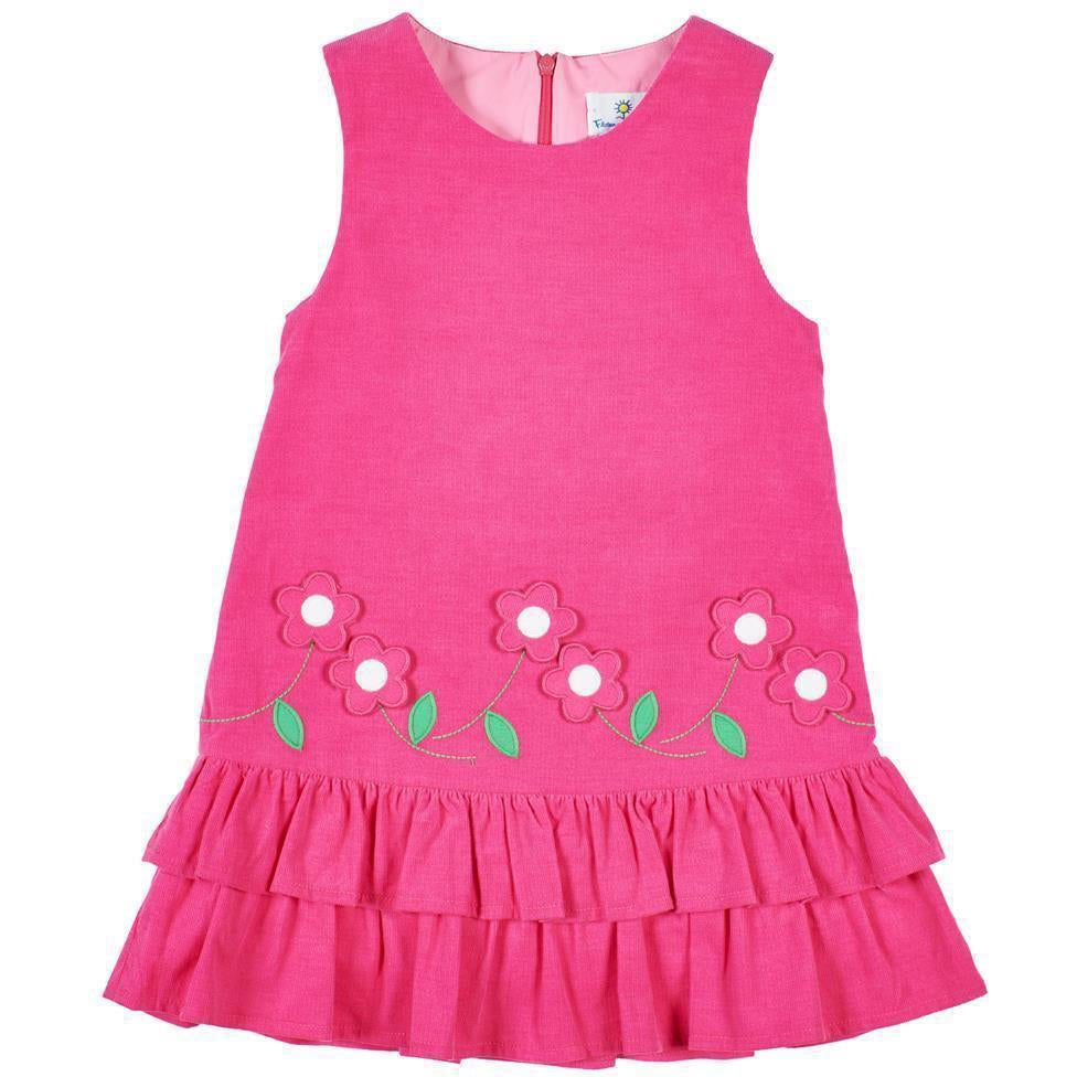 Florence Eiseman Corduroy Jumper with Flowers