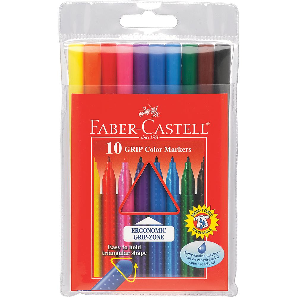 Faber-Castell Grip Color Markers Set of 10