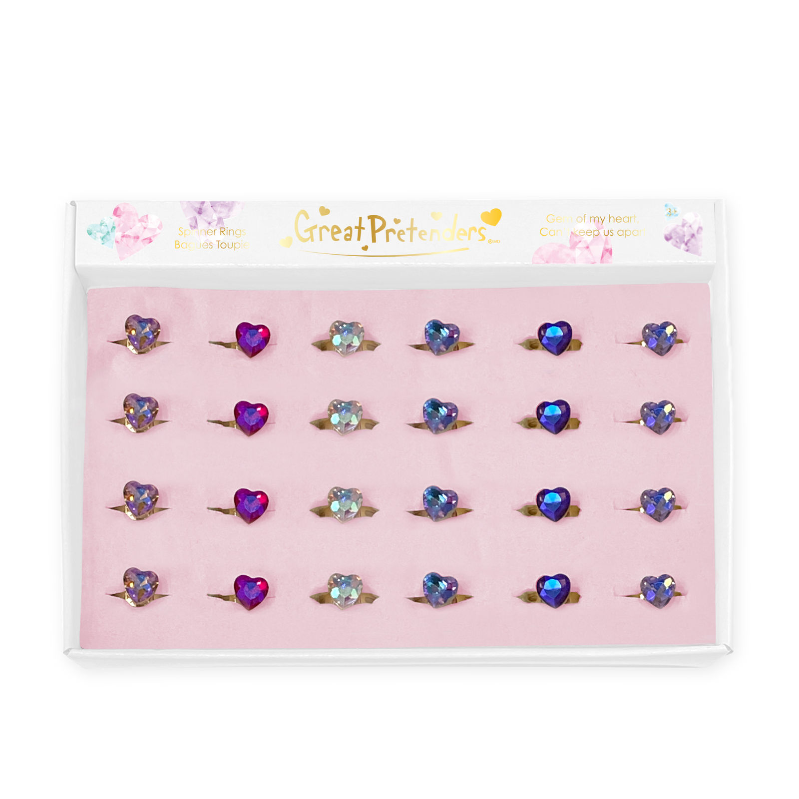 Gem Of My Heart Spinner Rings