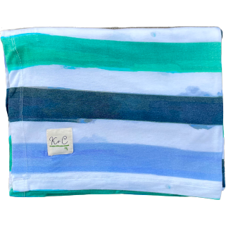 Kozi & Co. Swaddle | Blue Stripe