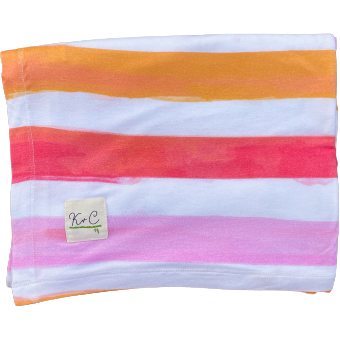 Kozi & Co. Swaddle | Pink Stripe