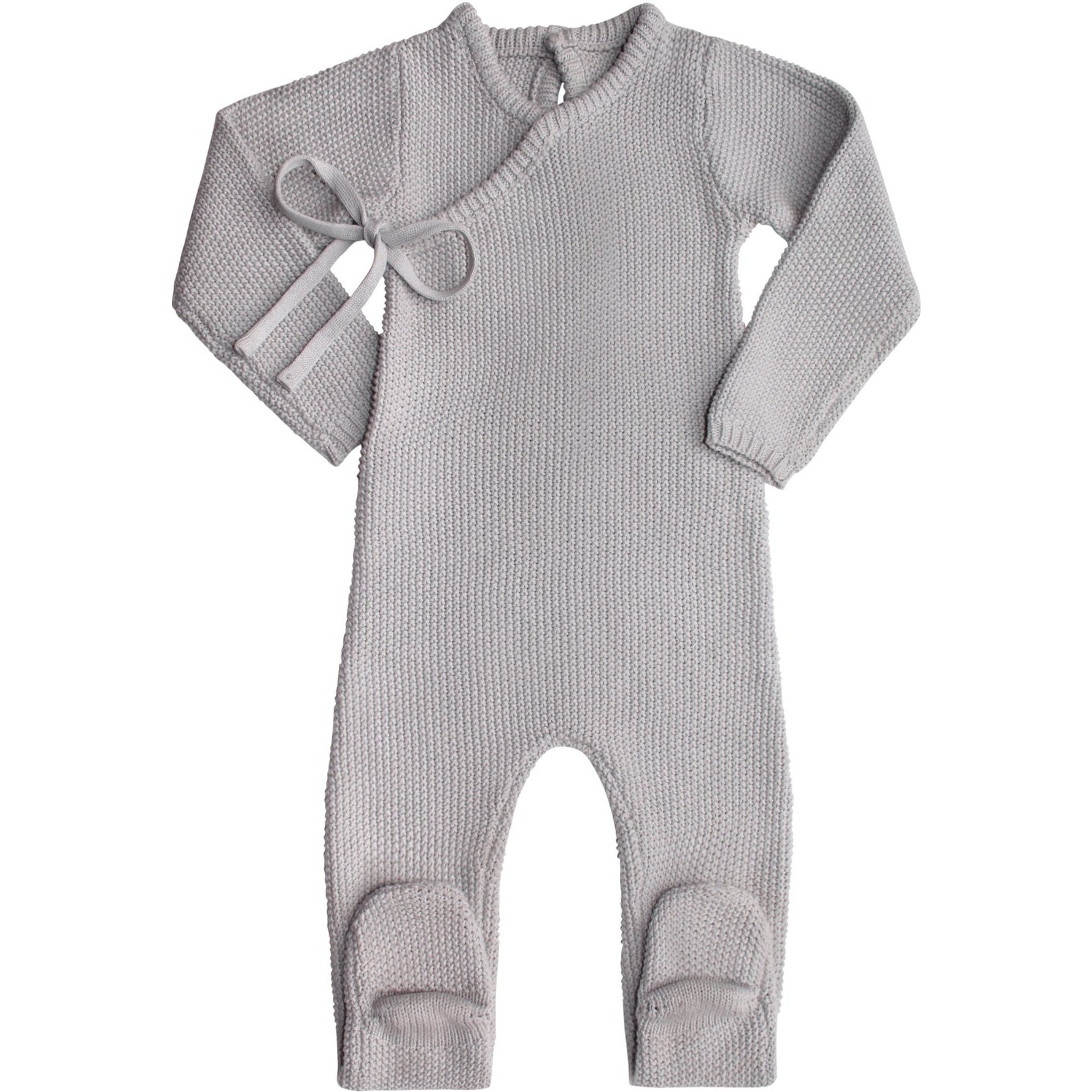 Pippin Kimono Seed Knit Footie Cloud