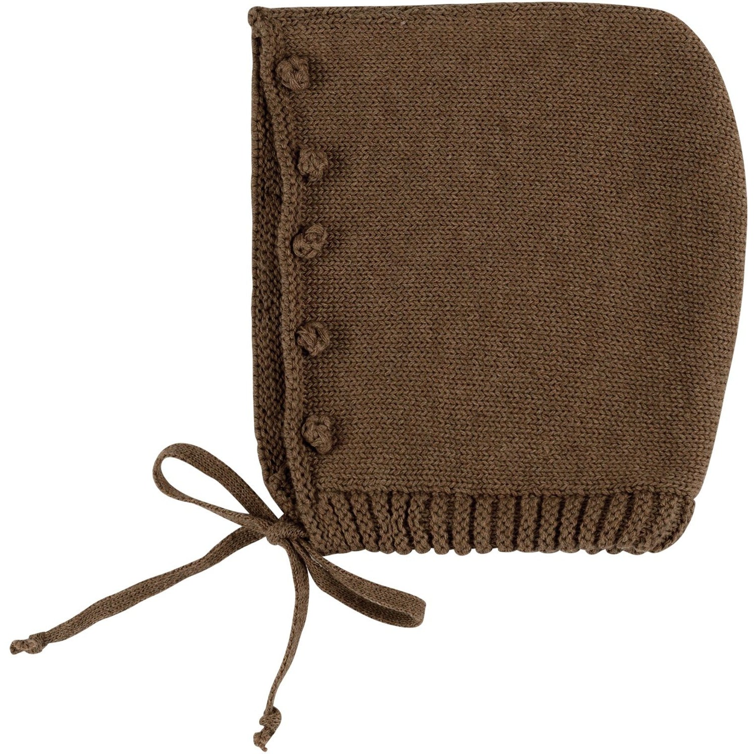 Pippin Handknit Popcorn Bonnet Russet