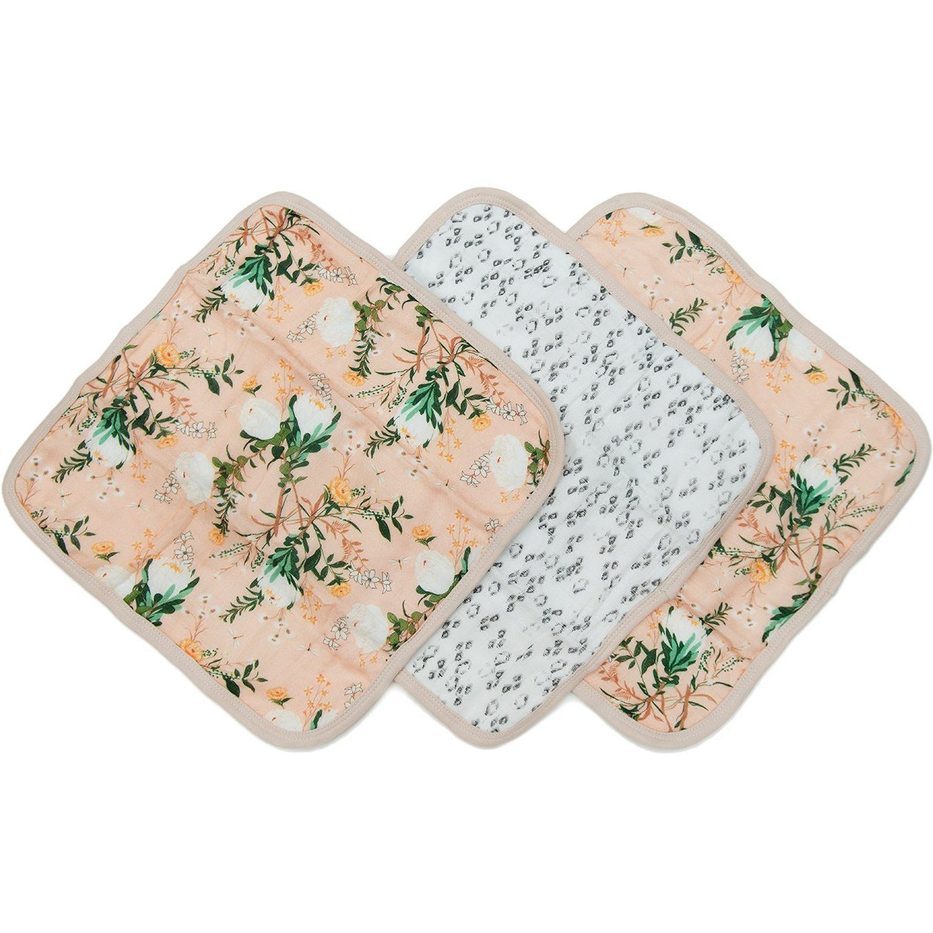 Loulou Lollipop Washcloth 3-pieces Set | Blushing Protea
