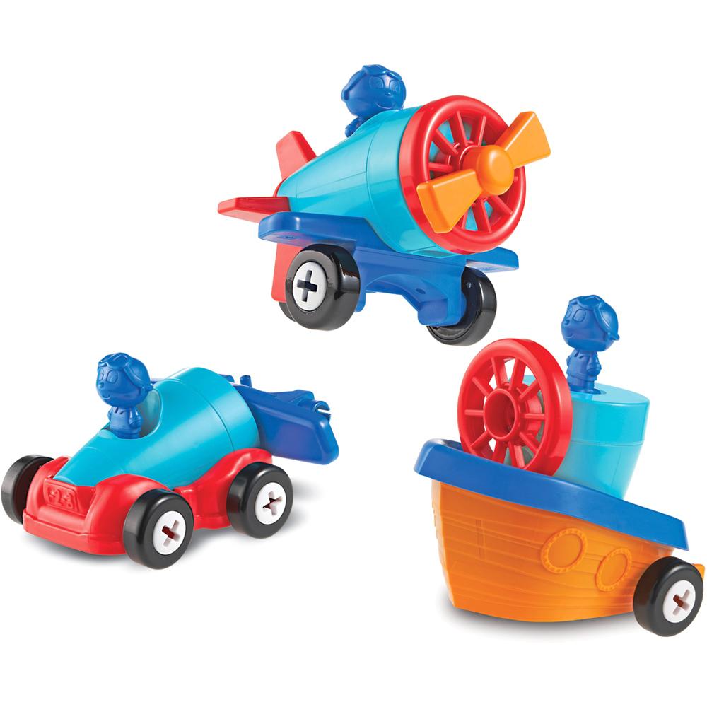 Learning Resources 1-2-3 Build-It Car-Plane-Boat