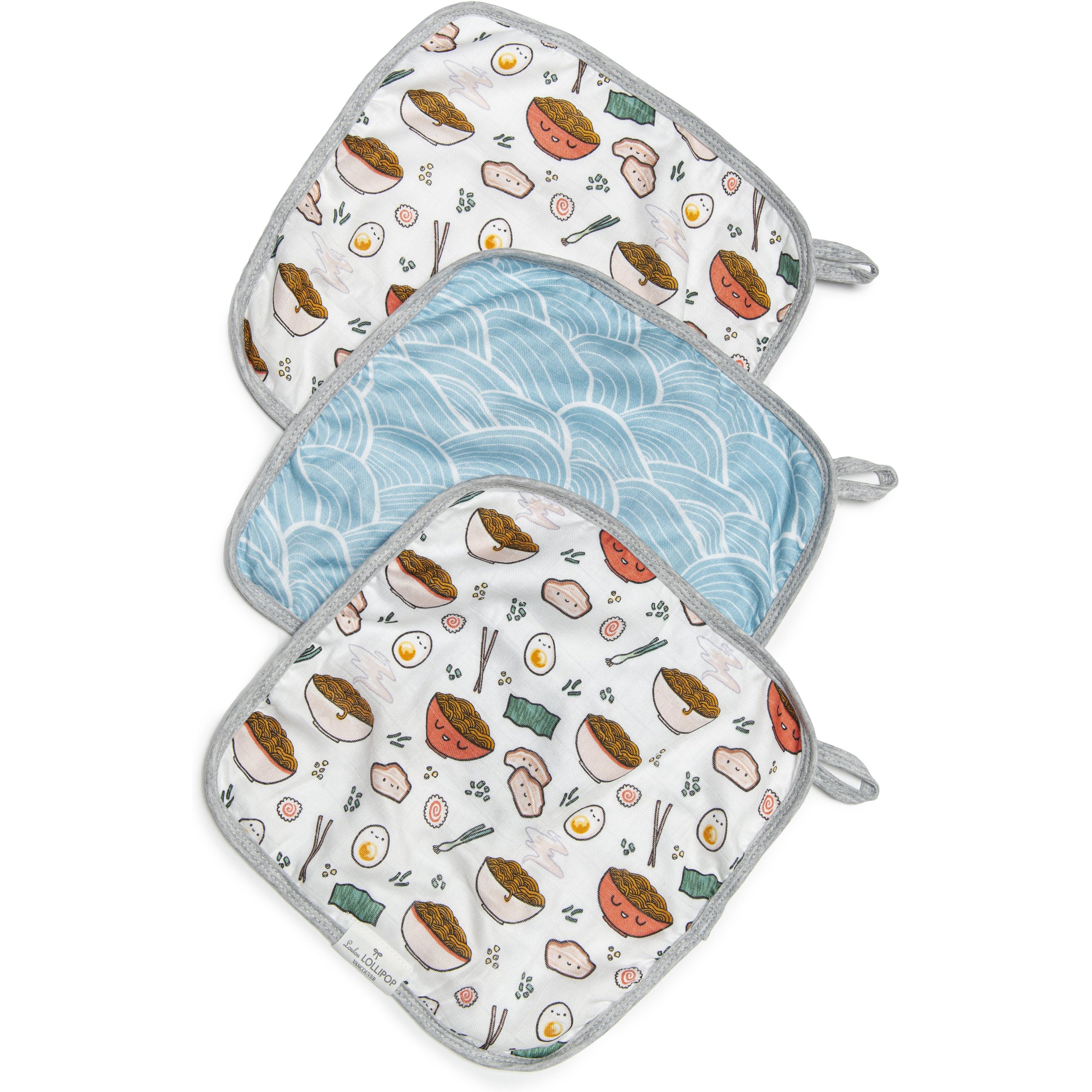 Loulou Lollipop Washcloths 3-pieces Set | Ramen