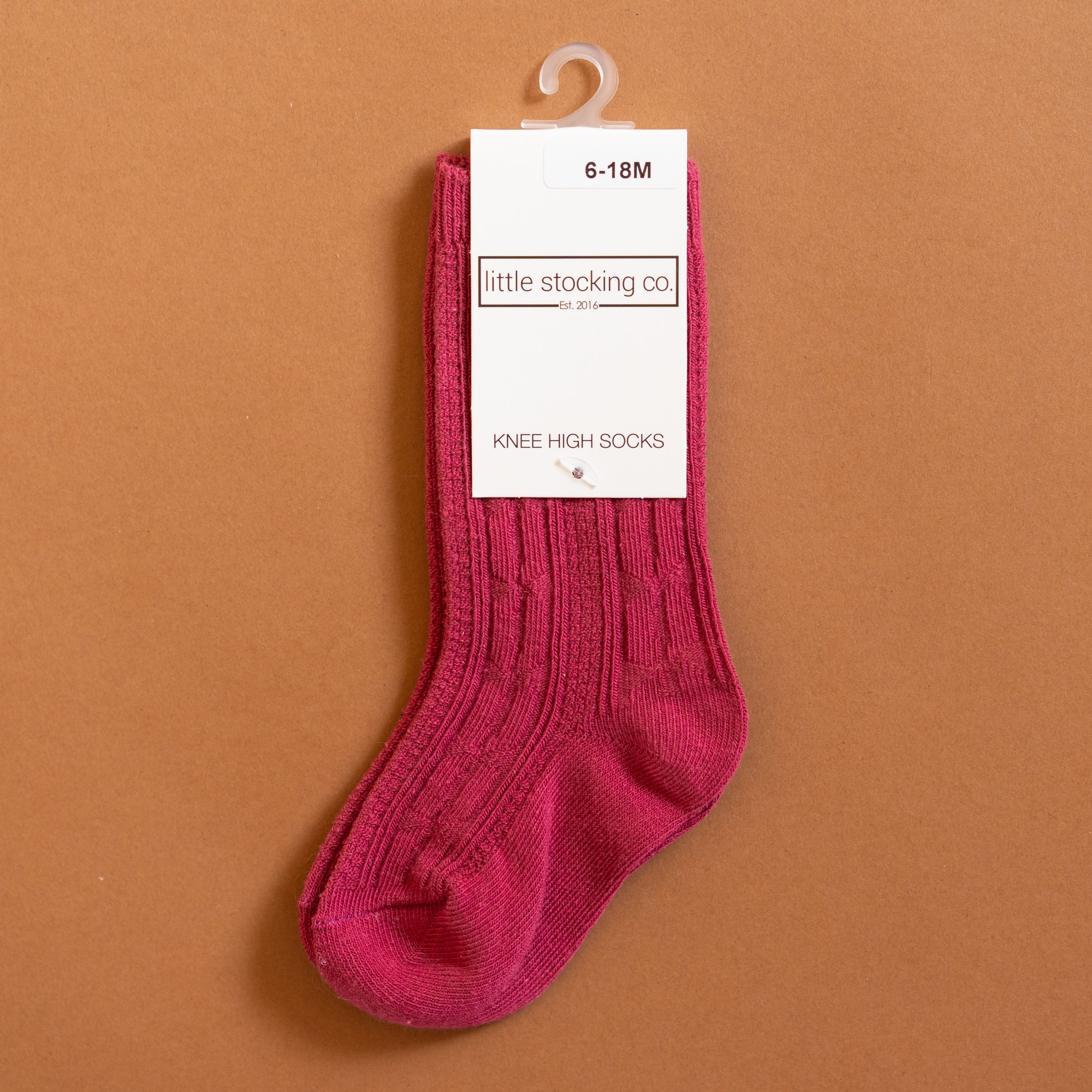 Little Stocking Co. Raspberry Knee High Socks