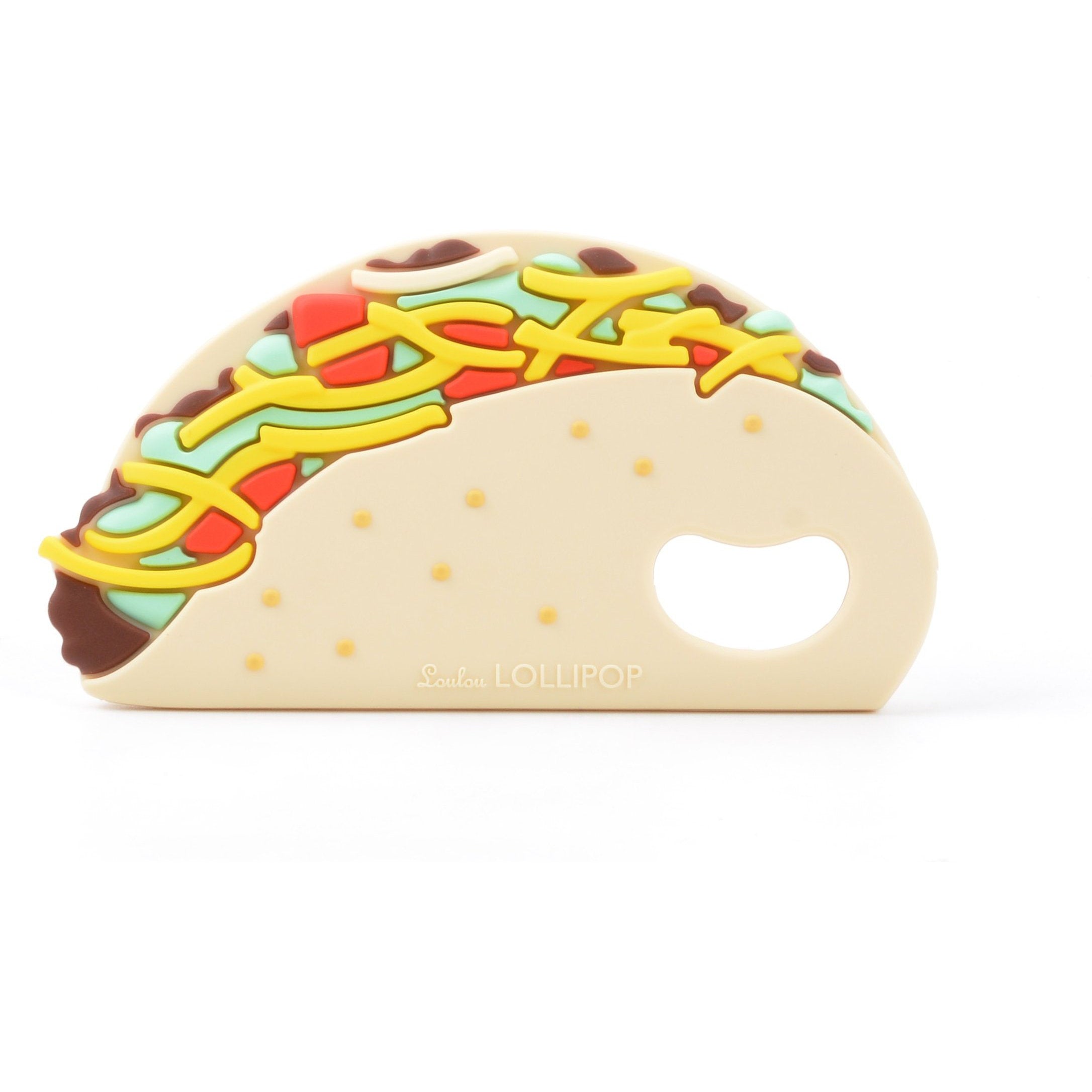Loulou Lollipop Taco Silicone Teether | Single